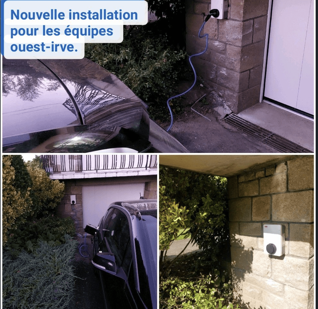 Installation borne de recharge domicile Wallbox ABB